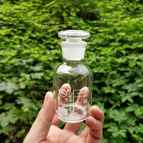蜀牛试剂瓶高硼硅小口白色窄口瓶