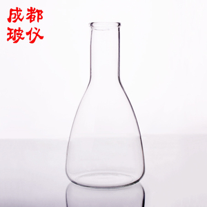成都玻仪 蜀牛 摇瓶 750ml 普口三角烧瓶 锥形摇瓶 直口三角烧瓶