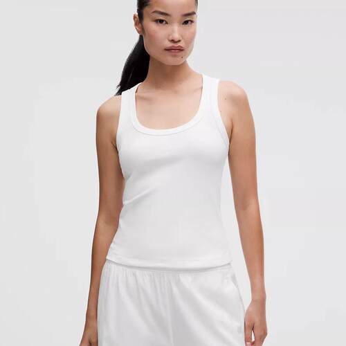 海外代购lululemon/露露乐蒙女士运动T恤透气亲肤罗纹棉质