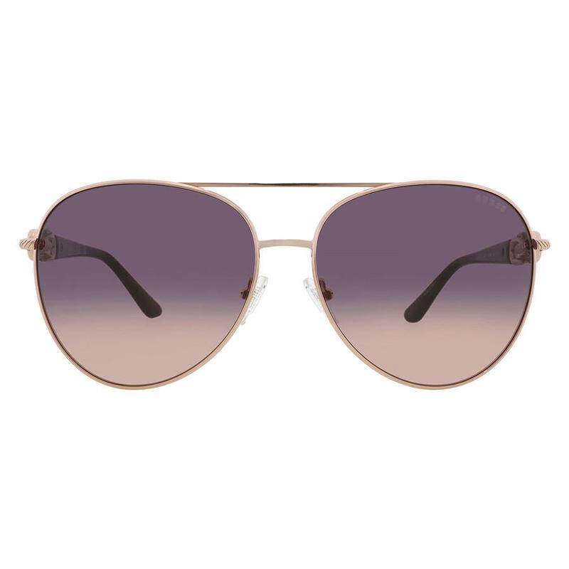 代购GUESS女士太阳镜防紫外线全框设计渐变镜片非偏光飞行员款