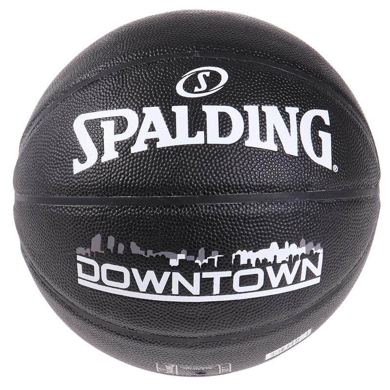 日本代购Spalding/斯伯丁篮球耐磨控球5号黑色室内室外