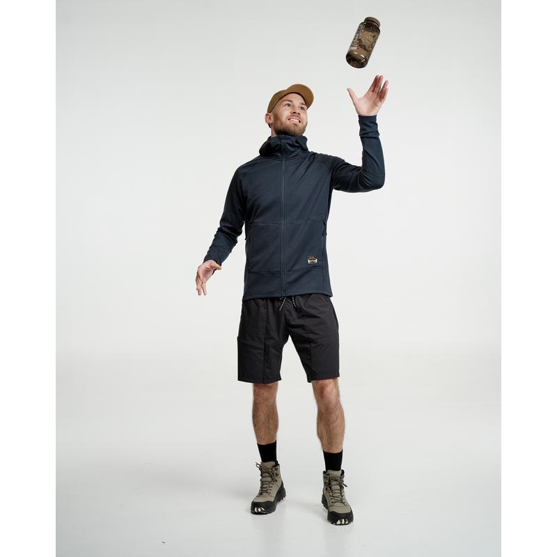 代购Lundhags隆哈Tived男士抓绒衣防风保暖抗异味户外上衣连帽