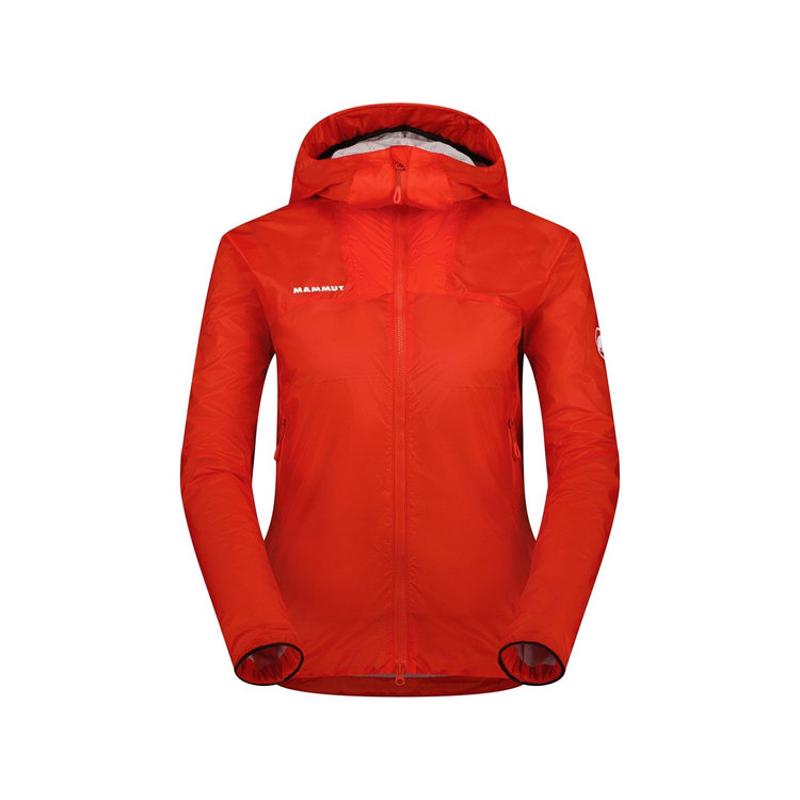 代购Mammut猛犸象女士冲锋衣防风保暖透气户外外套连帽长袖软壳衣