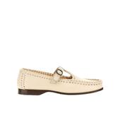 舒适轻便透气软底圆头搭扣细节小牛皮鞋 代购 Hereu女士乐福鞋 面