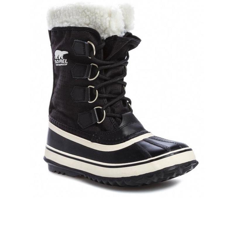 代购SOREL女士雪地靴保暖防滑防水耐磨尼龙系带毛绒内里金属环扣