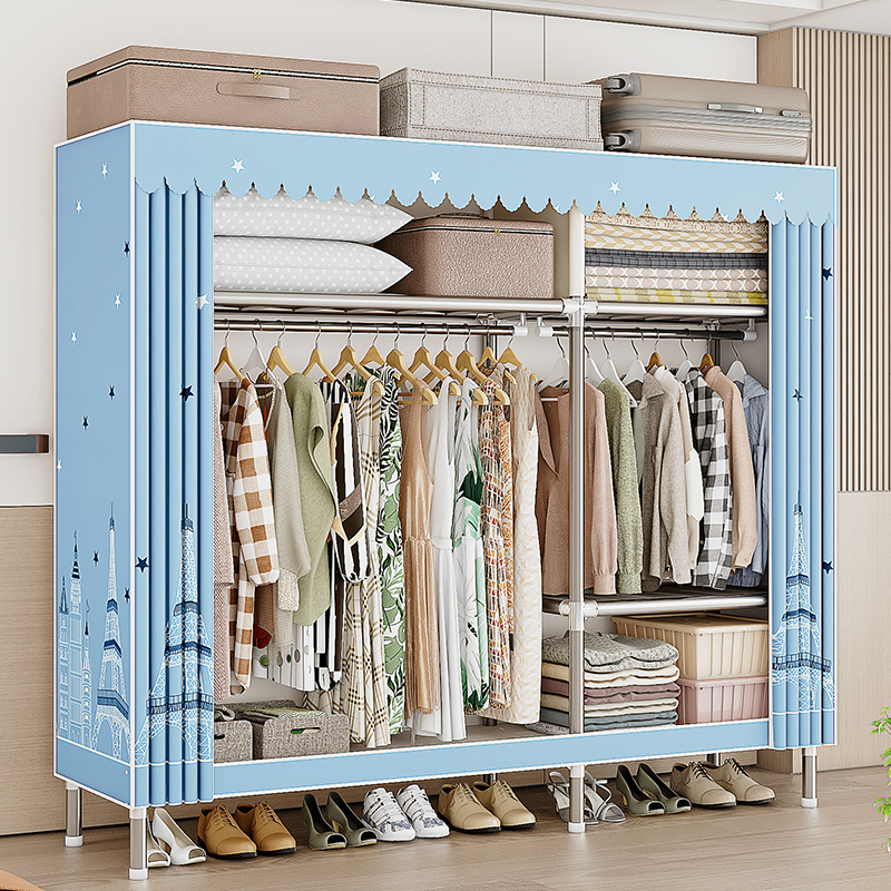 蜗家全钢架收纳挂衣橱现代简约