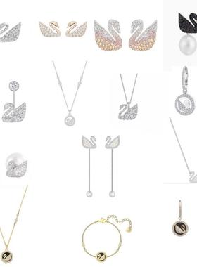 经典黑天鹅项链女款轻奢锁骨链