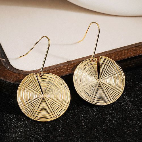 SUNYUE【叁玥】  欧美个性设计蚊香盘高级感百搭原创耳环女