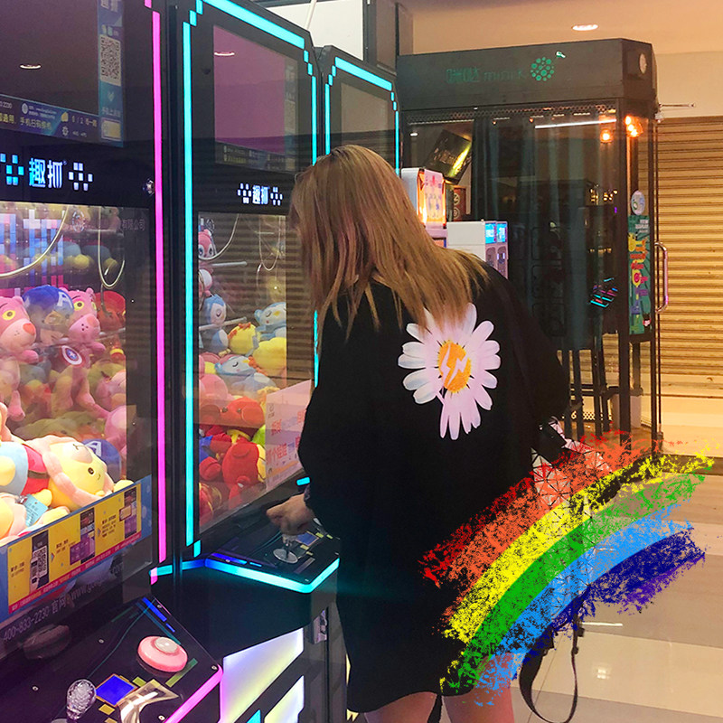 peaceminusone权志龙gd同款联名pmo小雏菊印花宽松情侣短袖t恤潮