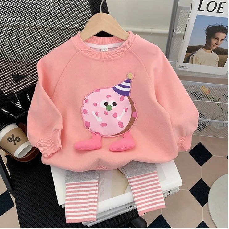 女童套装春秋装新款洋气宝宝卡通套头卫衣打底裤子秋季儿童两件套,童装/婴儿装/亲子装,卫衣/绒衫,淘宝优惠券,粉丝福利购,淘宝优惠卷