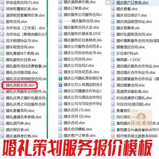 2025婚庆公司婚礼策划服务合同协议酒店合作合同流程报价电子版