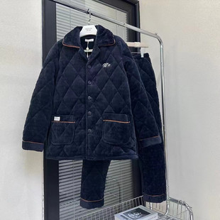 夹棉大码 2024牛奶绒家居服冬款 xxxl 男加绒加厚新品 奥立美睡衣冬季