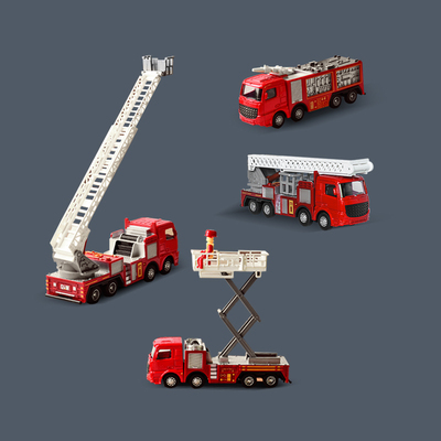 儿童玩具消防车男孩大号宝宝小汽车合金救援救火折叠升降云梯模型