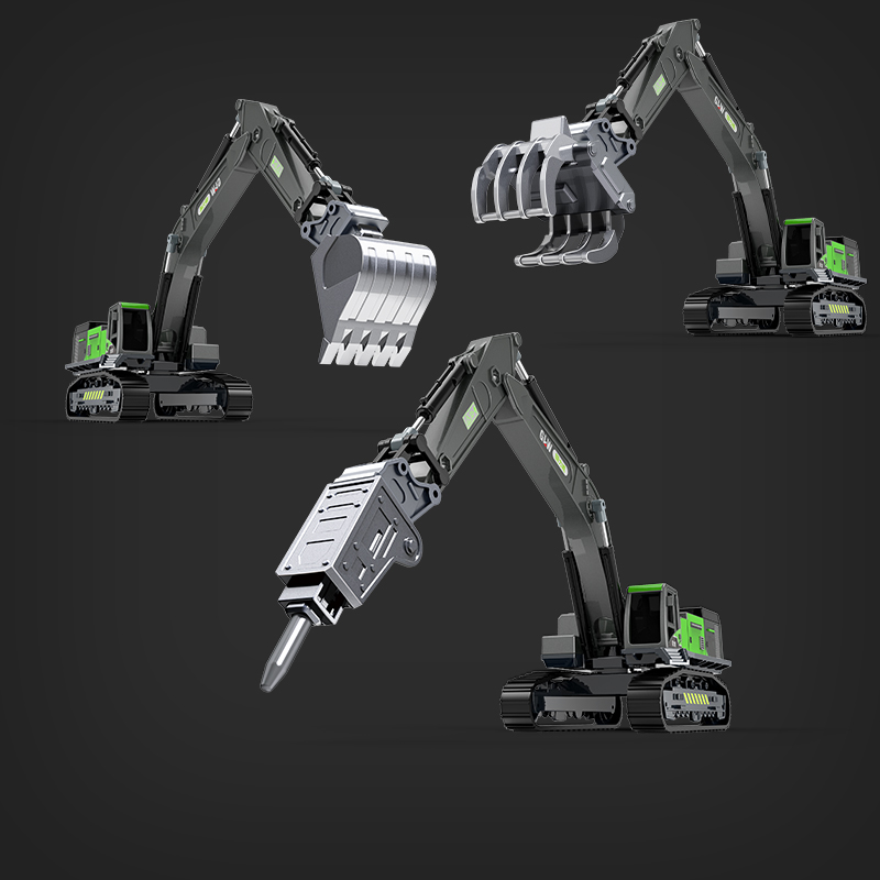 合金挖掘机玩具车破碎机工程车