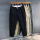纯棉裤 小直筒西装 韩版 潮流九分工装 子 休闲裤 简约百搭裤 男春秋薄款