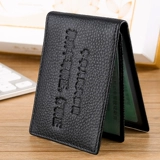 Вместительный и большой мужской картхолдер для водительских прав, защитный чехол, из натуральной кожи, 2 в 1