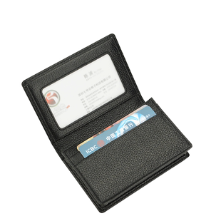 男士名片夹女式真皮商务大容量卡包简约牛皮名片包信用卡卡套定制