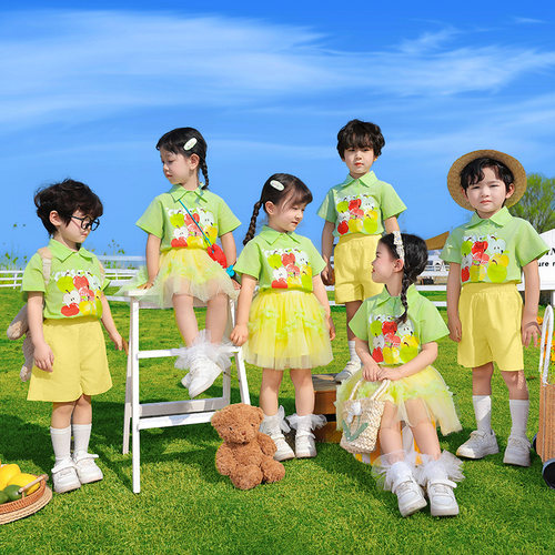六一儿童演出服装小学生运动会啦啦队合唱表演服幼儿园毕业照班服