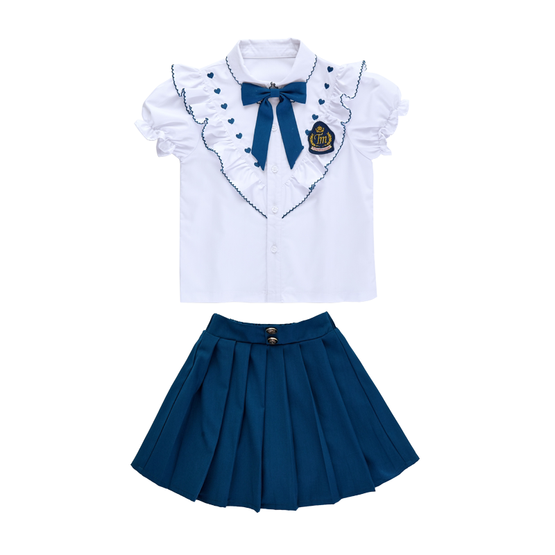 幼儿园园服夏装学院风儿童六一合唱表演演出服中小学夏装毕业服
