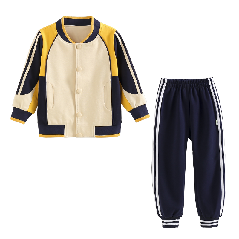 （厂家直销）幼儿园园服春秋装一年级儿童纯棉班服小学生校服