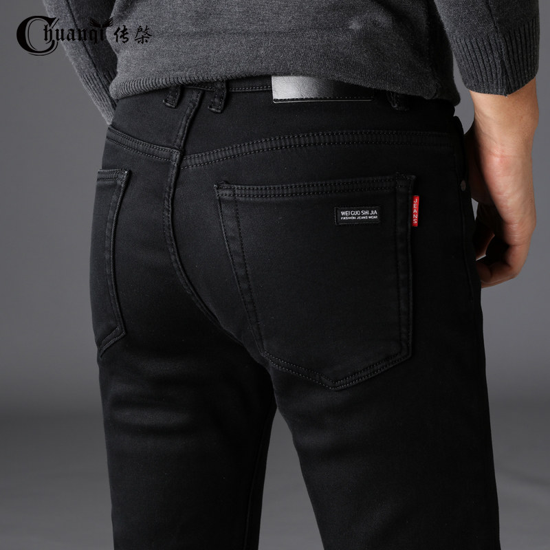 秋冬高端商务牛仔裤传棨