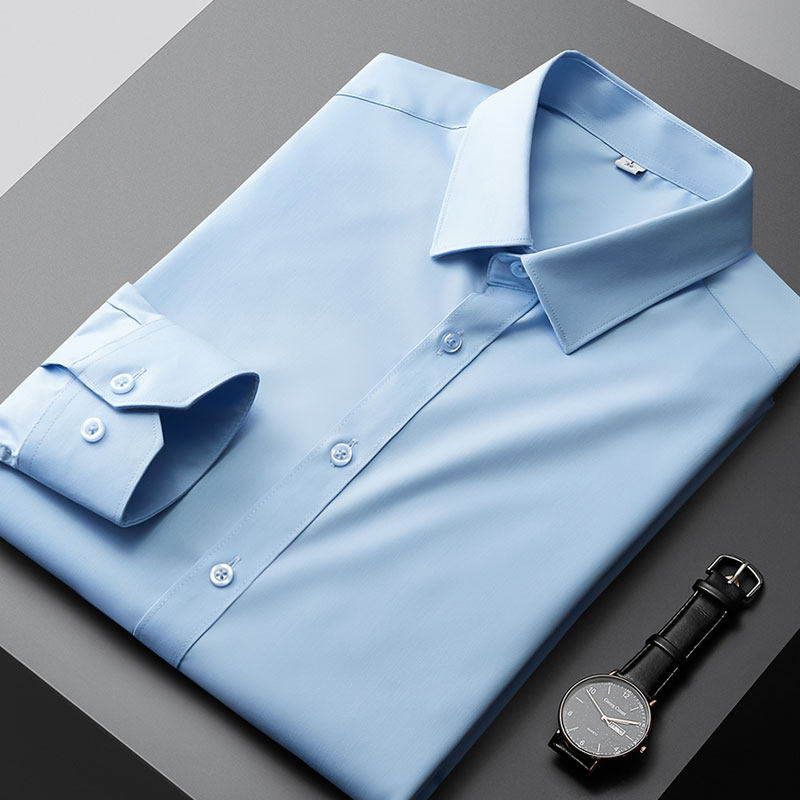 传棨方领长袖职业商务免烫