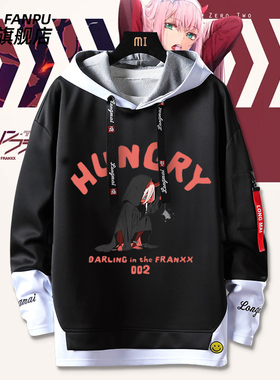 DARLING in the FRANXX国家队02 Zero Two CODE：002印花春秋卫衣