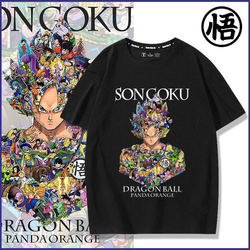 日系悟空漫画学生潮牌情侣装卫