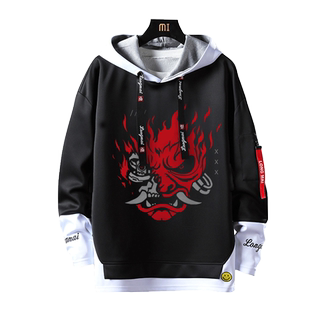 赛博朋克2077 Samurai主题连帽卫衣男女学生休闲衣服百搭秋冬上衣