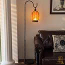 饰灯三色调光布艺灯罩落地灯 台灯客厅卧室装 宋式 美学仿宫灯立式