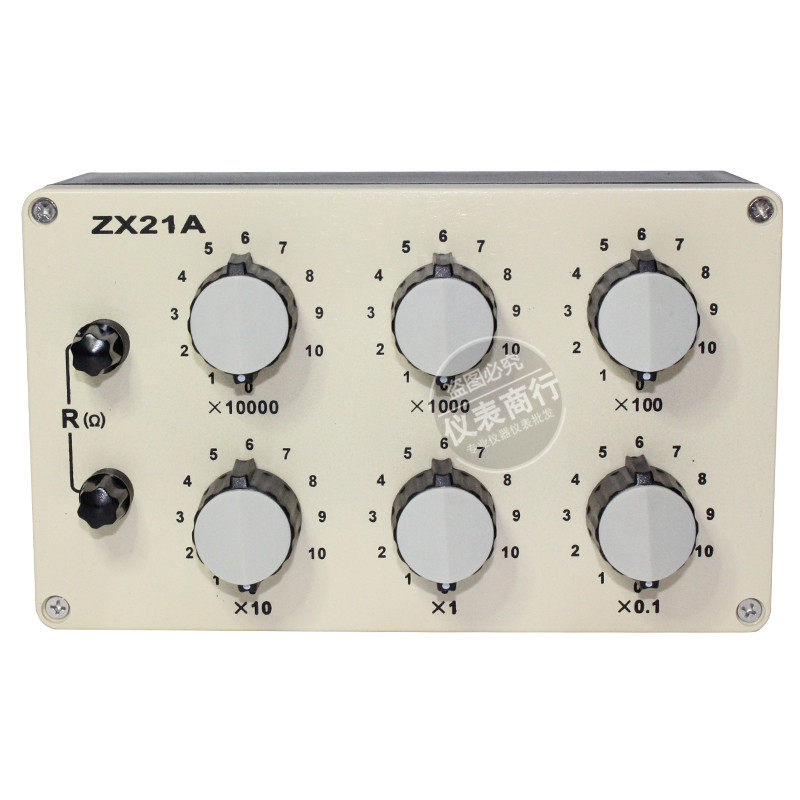 正阳zx21a高精度精密直流电阻箱六组开关可调旋钮式标准电阻器
