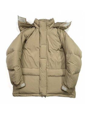 清仓福利BEAMS橙标香蕉袖羽绒服保暖连帽宽松廓形裁剪男女外套