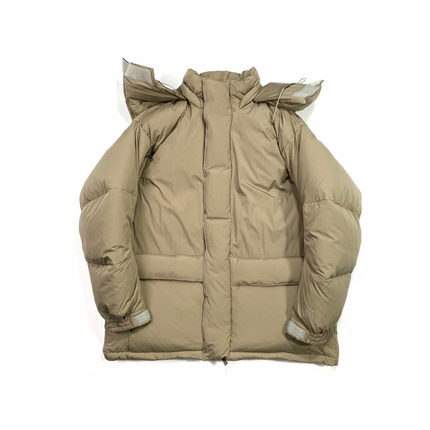 清仓福利BEAMS橙标香蕉袖羽绒服保暖连帽宽松廓形裁剪男女外套