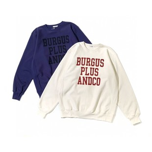 亏钱清仓burgus plus纯棉加绒重磅圆领卫衣
