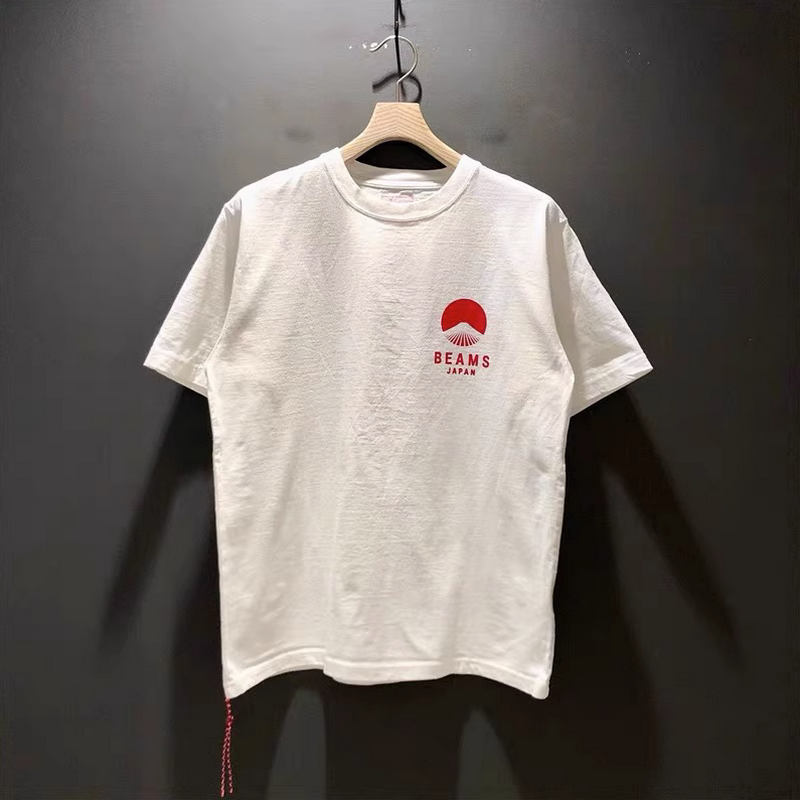 beams japan兔年限定富士山印花日系宽松休闲纯棉重磅短袖t恤男潮
