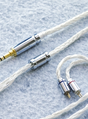 16股耳机升级线4.4平衡mmcx带麦se215 ie100pro ie200静海n3ap