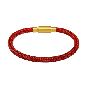 男款5mm钢丝手绳红绳XL刺青系列charme黄金转运珠粗款皮绳手链