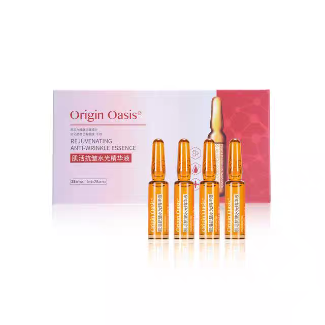 Origin Oasis肌活抗皱水光精华液六胜肽淡纹保湿紧致提亮肌肤
