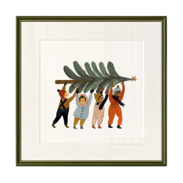 丘山生活小众奶油风治愈系挂画装饰画小确幸小画圣诞春节气氛摆画,家居饰品,现代装饰画,淘宝优惠券,粉丝福利购,淘宝优惠卷