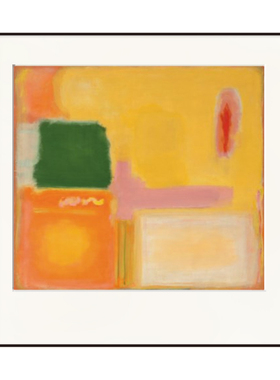Mark Rothko  小众奶油风日式装饰挂画餐厅边桌艺术画餐厅抽象色