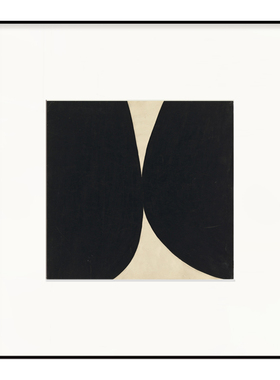 Ellsworth Kelly极简抽象色块画 奶油风装饰挂画原木客厅餐厅方形