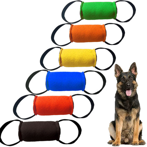 亚马逊新训犬德牧马犬耐撕布圆柱咬包咬棒户外狗狗宠物玩具用品