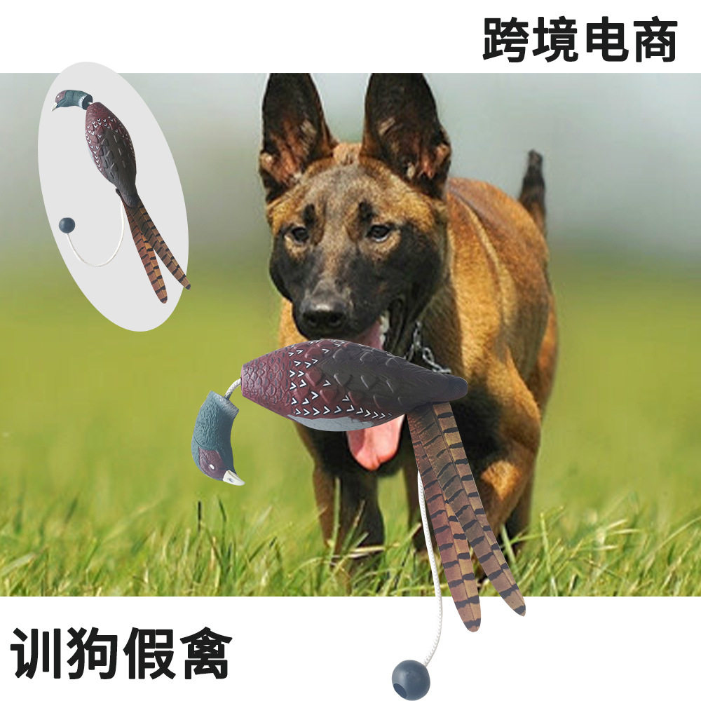 亚马逊训练狗叼回禽类假火鸡狗狗玩具耐咬宠物玩具野鸡批发