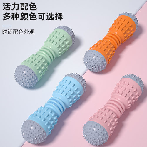 新品宠物玩具球双头棒形状tpr发声球耐咬自嗨解闷猫玩具狗玩具球