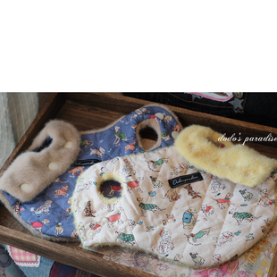 2025新款秋冬宠物猫狗衣服小型犬泰迪约克夏加绒加厚保暖双面马甲