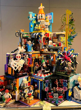 拼奇PBOX小颗粒场景积木迷你拼装儿童玩具益智办公室模型摆件