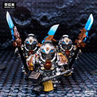 战捶40k灰骑士禁军军团星际战士第三方人仔拼装益智男孩玩具周边
