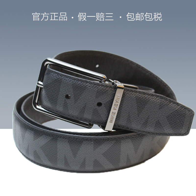 mk皮带男真皮潮年轻人ins潮流休闲个性牛皮正品高档腰带11ck0207