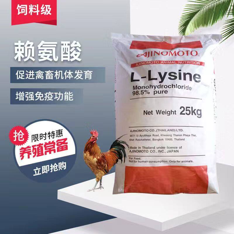 进口L赖氨酸盐酸盐98.5%促生长饲料添加剂猪羊牛鸭鸡水产兽用催肥