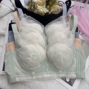 内衣女轻薄芒果杯记忆软圈薄B杯聚拢显瘦挺拔收副乳调整文胸胸罩